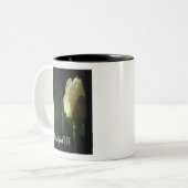 ダッフォディル写真美しい生活引用文 ツートーンマグカップ (正面左)