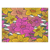 ダッフカラフルドルフラワーズデザイン テーブルクロス (正面(横))