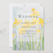 ダッフルズフィールド水彩結婚式招待状 招待状 (正面)