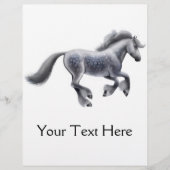 ダップドグレーホース荷車を引くフライヤー チラシ (正面)