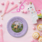 ダップルグレークォーターホースマーレパロミノフォール ペーパープレート (パーティー)