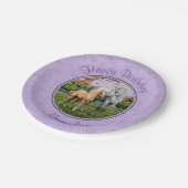 ダップルグレークォーターホースマーレパロミノフォール ペーパープレート (アングル)