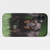 ダップル ダックスフンドの眺め Case-Mate iPhoneケース (裏面(横))