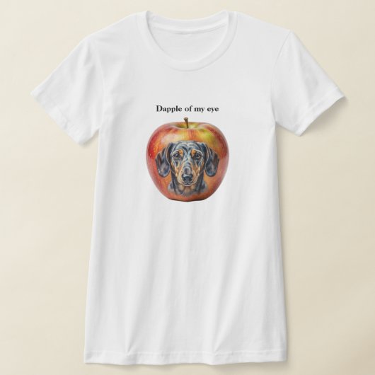 ダップル ダックスフンド Tシャツ (レイダウン)