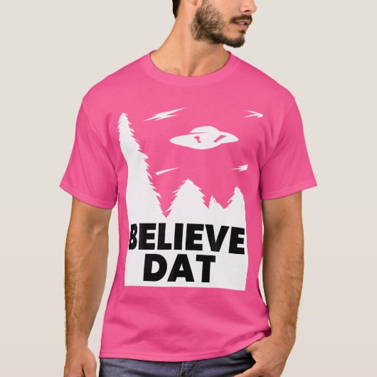 ダッ信じおもしろいトエイリアンUfo Tシャツ (正面)