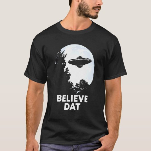 ダッ信じトUfo信者エイリアン Tシャツ (正面)