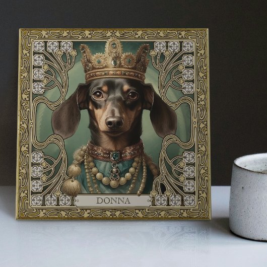 ダッ威厳のあるシュント王パーソナライズされたアールデコ タイル