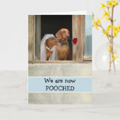 ダッ得シュン結婚したズと発表 カード (黄色い花)