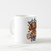 ダッ最高のシュントパパエバーTシャツ コーヒーマグカップ (正面左)