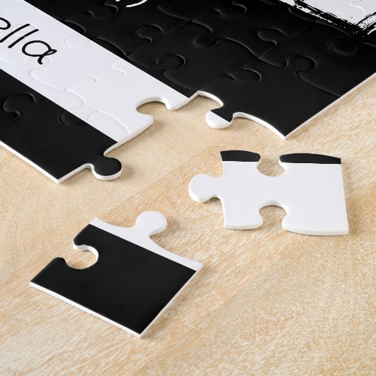 ダッ最高の2枚の写真の名前の追加 ジグソーパズル (側面)