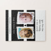 ダッ最高の2枚の写真の名前の追加 ジグソーパズル (横)