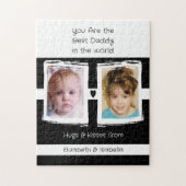 ダッ最高の2枚の写真の名前の追加 ジグソーパズル (縦)