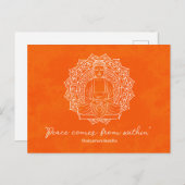 ダッ来ク・オレンジの中から平和 ポストカード (正面/裏面)