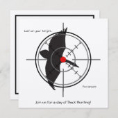 ダッ空白のク狩り招待状(文字の追加) 招待状 (正面/裏面)