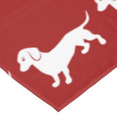 ダッ赤と白シュントデザイン テーブルクロス (アングル)