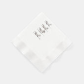 ダッ飛んでいるシュント灰色紙ナプキン 縁ありカクテルナプキン (角)