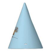 ダッ飛んでいるシュント青パーティー帽子 パーティーハット (右)