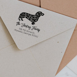 ダッ飾シュントファミリー差出人住所 ラバースタンプ