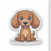 ダッ魅力的シュント、かわいい愛らしい、小 シール (正面)