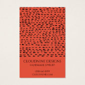 ダティイヤリングネックレスジュエリーディスプレイカード (裏面)