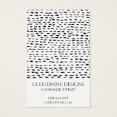 ダティイヤリングネックレスジュエリーディスプレイカード (裏面)