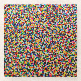 ダテカラフルィアートコースター ガラスコースター