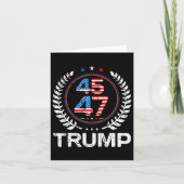 ダディおもしろいズホームトランプクリスマスクリスマスパジャマ(o) カード (正面)