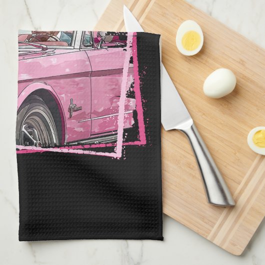 ダディおもしろいズホームトランプピンク2024テイクアメリカバ キッチンタオル (四つ折り)