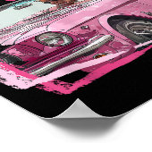 ダディおもしろいズホームトランプピンク2024テイクアメリカバ ポスター (角)