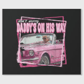 ダディおもしろいズホームトランプピンク2024テイクアメリカバ ラッピングペーパー (フラット)