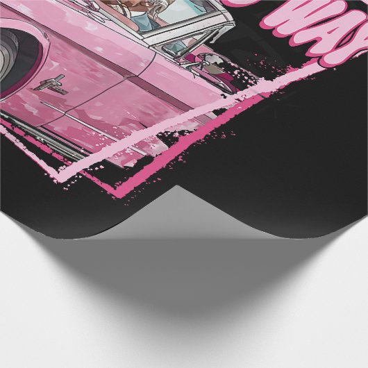 ダディおもしろいズホームトランプピンク2024テイクアメリカバ ラッピングペーパー (角)