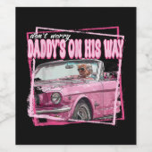 ダディおもしろいズホームトランプピンク2024テイクアメリカバ ワインラベル (シングルラベル)