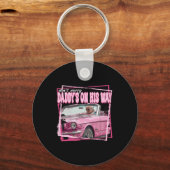 ダディおもしろいズホームトランプピンク2024テイクアメリカCk キーホルダー (正面)