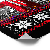 ダディおもしろいズホームトランプ醜いクリスマスセーターXm ポスター (角)