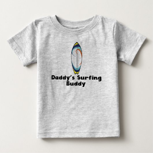 ダディのサーフィンバディ ベビーTシャツ (正面)
