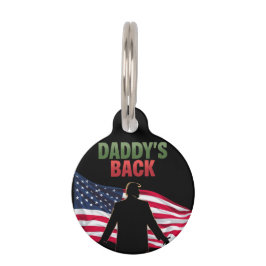 ダディのバックトランプ2024アメリカを連れて帰る ペット　ネームタグ