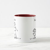 ダディの小さな女の子スケッチマカスタマイズグ() マグカップ (中央)