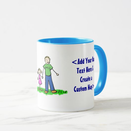 ダディの小さな女の子マグ(ブロンド) マグカップ (正面右)