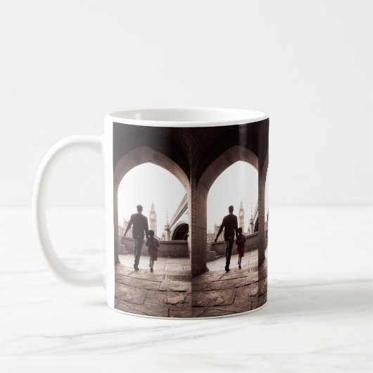 ダディの小さな女の子 – ロンドン – ビッグベンマグ コーヒーマグカップ (左)