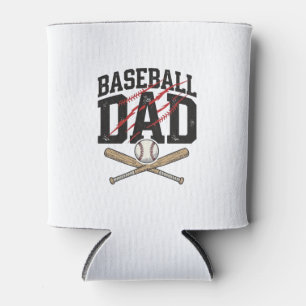 ダディの野球ヴィンテージ風加工Tシャツデザイン 缶クーラー