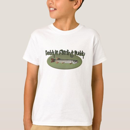 ダディの魚釣りバディ Tシャツ (正面)