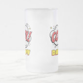 ダディクールアポップ・アートのートスタイル父の日 フロストグラスビールジョッキ (中央)