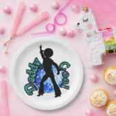 ダディクールディスコダンスファーザーデイ紙プレート ペーパープレート (パーティー)