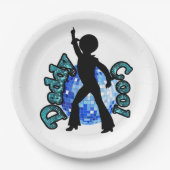 ダディクールディスコダンスファーザーデイ紙プレート ペーパープレート (正面)