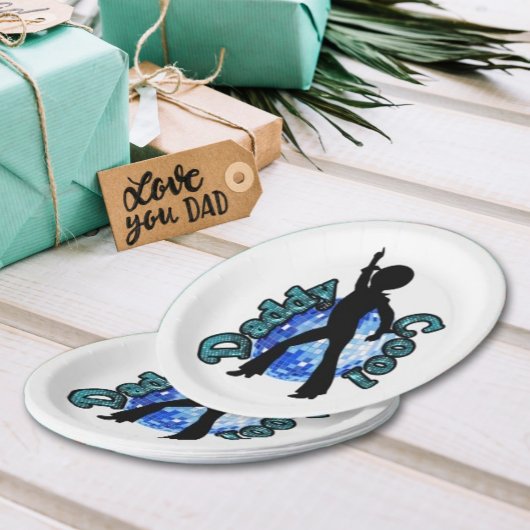 ダディクールディスコダンスファーザーデイ紙プレート ペーパープレート