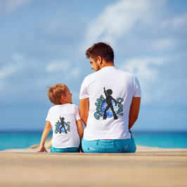 ダディクールディスコダンスレトロ父の日Tシャツ Tシャツ