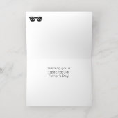 ダディクール軍隊おもしろい父のデイカード 箔グリーティングカード (内側レイダウン)