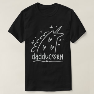 ダディコーンおもしろいユニコーンパパ父の日の贈り物 Tシャツ