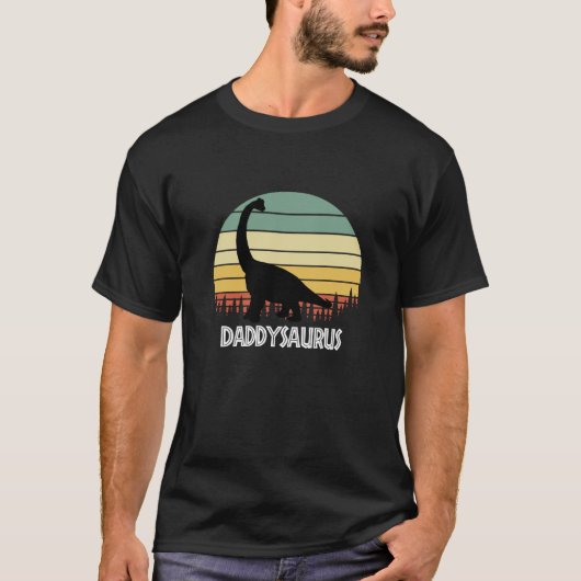 ダディサウルスダディサウルスダディ恐竜 Tシャツ (正面)