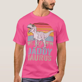 ダディサウルスダディサウルスTレックスファミリーマッチングDin Tシャツ